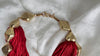 Multi-Strand Necklace. Glass and Handmade Brass Beads. Ghana.