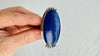Lapis Lazuli Silver Ring. Adjustable Size. Sterling Silver. 4332