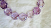 Faceted Amethyst Necklace. Hand-Cut Star Beads. Sterling Silver Clasp. Gift for Her.