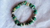 Guatemalita Jade Beaded Bracelet with a Sterling Silver Bead. 2847