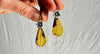 Amber & Sterling Silver Flower Earrings. 0613