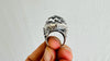 Natural Quartz Ring. Oversized. Botanicals. Size 7.25. 4139