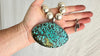 Fantastic Old Turquoise Pendant Necklace. Sterling Silver. 2234