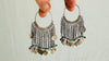 Vintage Uzbek Bukhara Silver Earrings. 2533