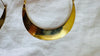 Karen Hill Tribe Earrings. Oversized Hoops. 24kt Gold Plated. Vermeil. 0682 SCRATCH N DENT