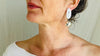 Dendritic Agate Earrings. Designer Sterling Silver Handmade Jewelry. 2440