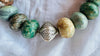 Mayan Guatemalita Jade Ceremonial Necklace. Guatemalan Made Beads.