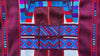Vintage Oxchuc Mexican Huipil. Vibrant Mayan Textile.