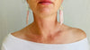 Rhodochrosite Earrings.Santo Domingo Pueblo. Native American. 0391