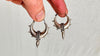 Fat Hoop Earrings India. Sterling Silver. 1078