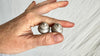 Silver Barbell Earrings. Thailand. Smaller. 0647