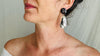 Garnet & Silver Earrings. Hand Crafted Sterling Silver Jewelry. Atelier Aadya. Gift for Her. 2122