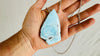 Larimar Pendant Necklace. Sterling Silver.
