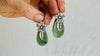 Guatemalan Jade Earrings. Sterling Silver. 0667