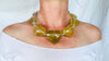 Citrine Heart Necklace. Maximalist Designer Jewelry. Handcrafted with Sterling Silver.
