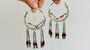 Vintage Uzbek Bukhara Silver Earrings. 1153. Rare!