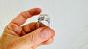 Rose Quartz Botanicals Cocktail Ring. Gorgeous Faceted Stone. Size 5.5. 4144