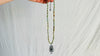 Virgin of Guadalupe Turquoise Necklace. Natural American Turquoise and Sterling Silver. 2399