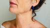 Lapis Lazuli Asymmetrical Earrings. Sterling Silver. 0904