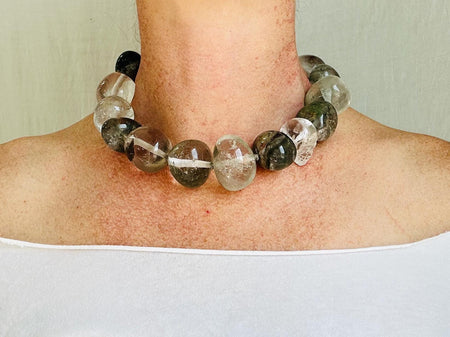 Garden Quartz & Silver Necklace. Atelier Aadya.