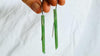 Jade & Sterling Silver Earrings. Canadian Jade. 1361