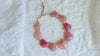 Rose Quartz Heart Necklace. Maximalist Designer Jewelry. Handcrafted with Sterling Silver.