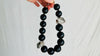 Rainbow Obsidian and Garden Quartz Necklace. Handmade Designer Beaded Necklace.