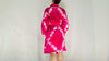 Cotton Velvet Tie Dyed Robe. Luxe 100% Cotton. One size.
