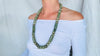Long Jade Necklace. Oaxaca. Replica. 2484