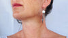 Vintage Mexican Arracadas. Sterling Silver & Moonstone! Oaxaca. Mexico. Frida Kahlo. 4401
