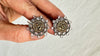 Victorian Style Crystal Post Earrings. Sterling Silver 1082