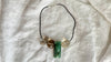 Aventurine Cicada and Smoky Quartz Pendant Necklace. Medicine Necklace. 2276