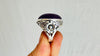 Amethyst Botanicals Ring. Size 7. Stupendously Crafted Sterling Silver. 4142