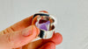 Oversized Faceted Amethyst Cocktail Ring | Handmade Adjustable Sterling Silver | Unique Gemstone Jewelry.