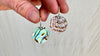 Abalone & Sterling Silver Earrings. Paua. 2235