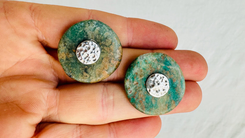 Guatemalita Earrings. Sterling Silver Posts. 4296