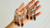Vintage Uzbek Bukhara Silver Earrings. 1153. Rare!