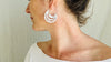 Rainbow Moonstone Earrings. Handcrafted Sterling Silver. Media Luna Style. Frida Kahlo Inspired. 2442