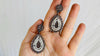 Oaxaca Filigree Earrings. Sterling Silver & Pearl. Mexico. Frida Kahlo