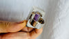 Oversized Faceted Amethyst Ring | Handmade Adjustable Sterling Silver | Unique Gemstone Jewelry. 3009