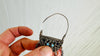 Vintage Uzbek Bukhara Earrings. Sterling Silver and Enamel. 0686