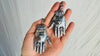 Oaxaca Silver Earrings. La Mano. Hand. Mexico. Frida Kahlo. 4184