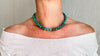 Turquoise and Sterling Necklace. Natural American Turquoise. 2285