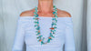 Santo Domingo Turquoise and Coral Necklace . Native American.