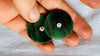 Canadian Jade Earrings. Jade & Sterling Silver. 4044