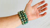 Trio of Guatemalita Bracelets. Beaded with Sterling Silver. Mayan Jewelry. Handmade Gift for Her.