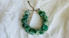 Faceted Aventurine Necklace. Sterling Silver. Adjustable. 2453