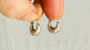 Fat Hoop Earrings India. Handmade Sterling Silver Jewelry. 0950