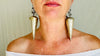 Hmong Tribal Earrings. Super Spikey Jewelry. 4277