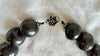 Barro Negro & Silver Necklace. Oaxacan Black Clay. Sterling Silver. 2031